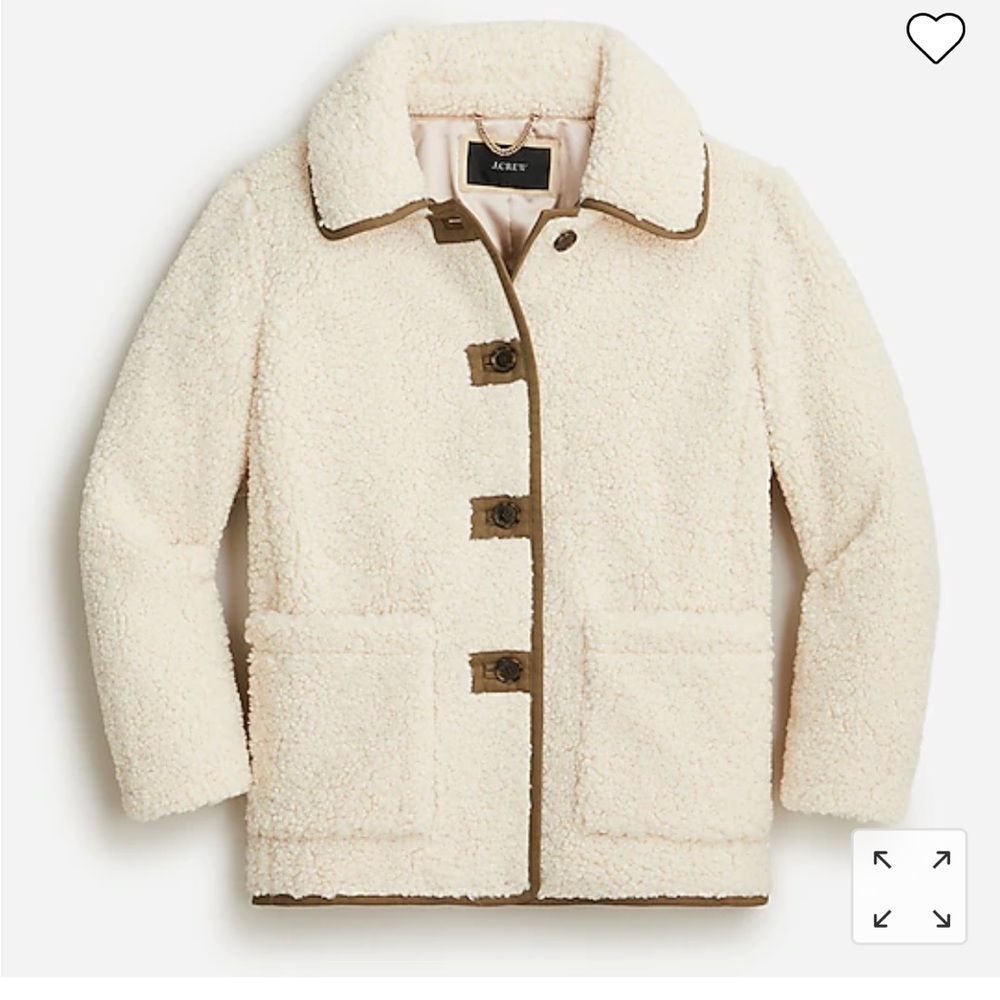J crew teddy Sherpa jacket